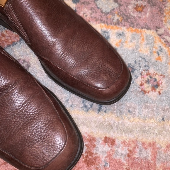 Bruno Magli ASHTON Brown Pebbled Leather Slip On Men’s Dress Shoes Size 11.5 main image 5